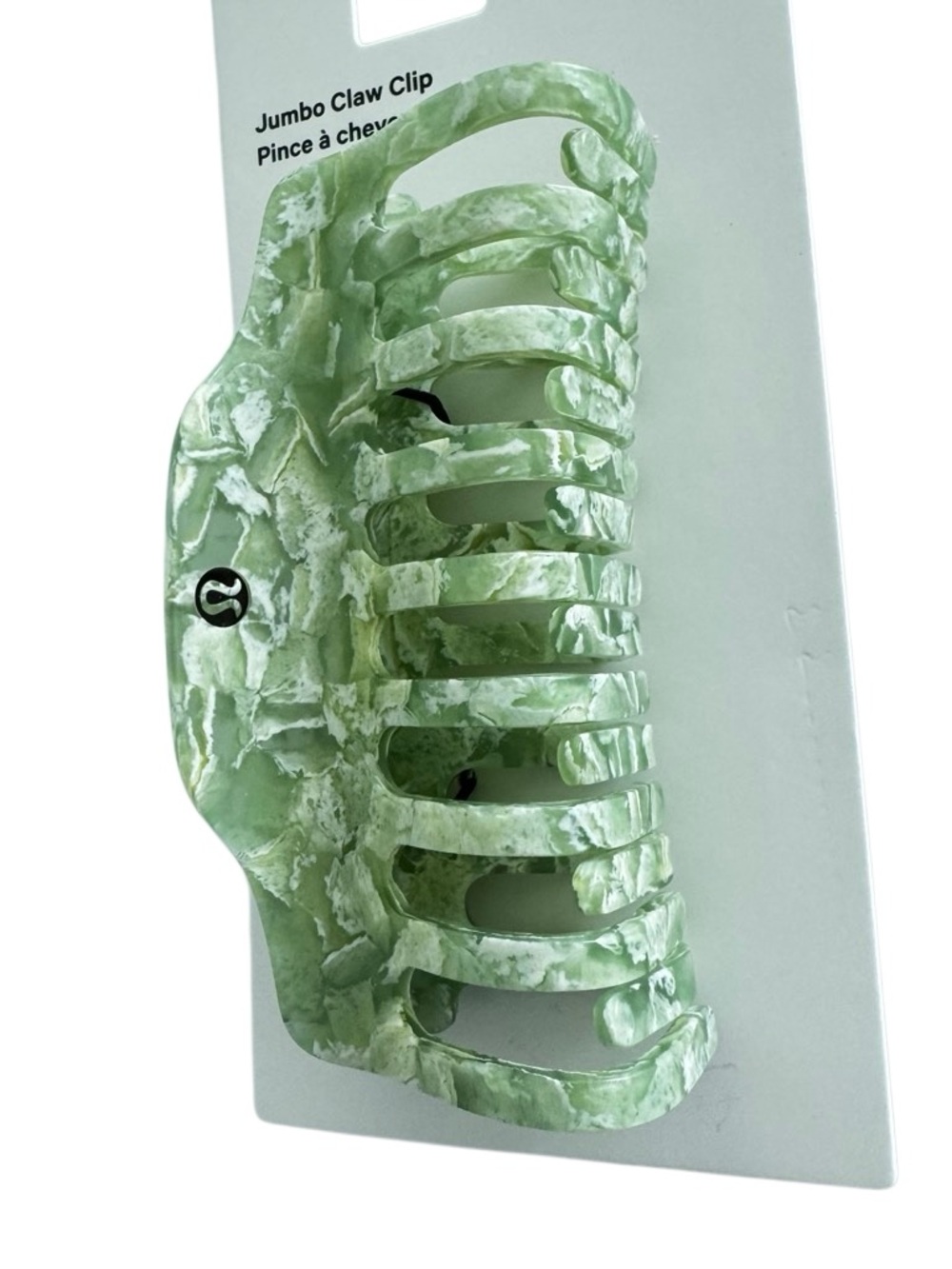 Lululemon Jumbo Claw Clip Willow Leaf/Matcha Magic - Picture 11 of 16
